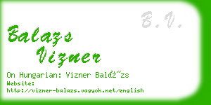 balazs vizner business card